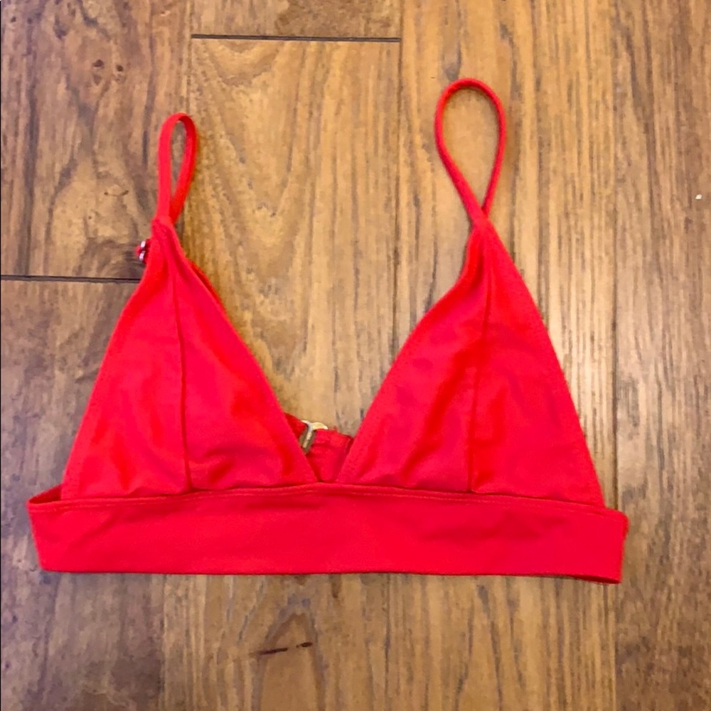 Red bikini top